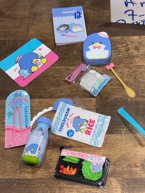 Miniverse Tuxedosam Miniature Bento Toy Set - Blue, Pink, White